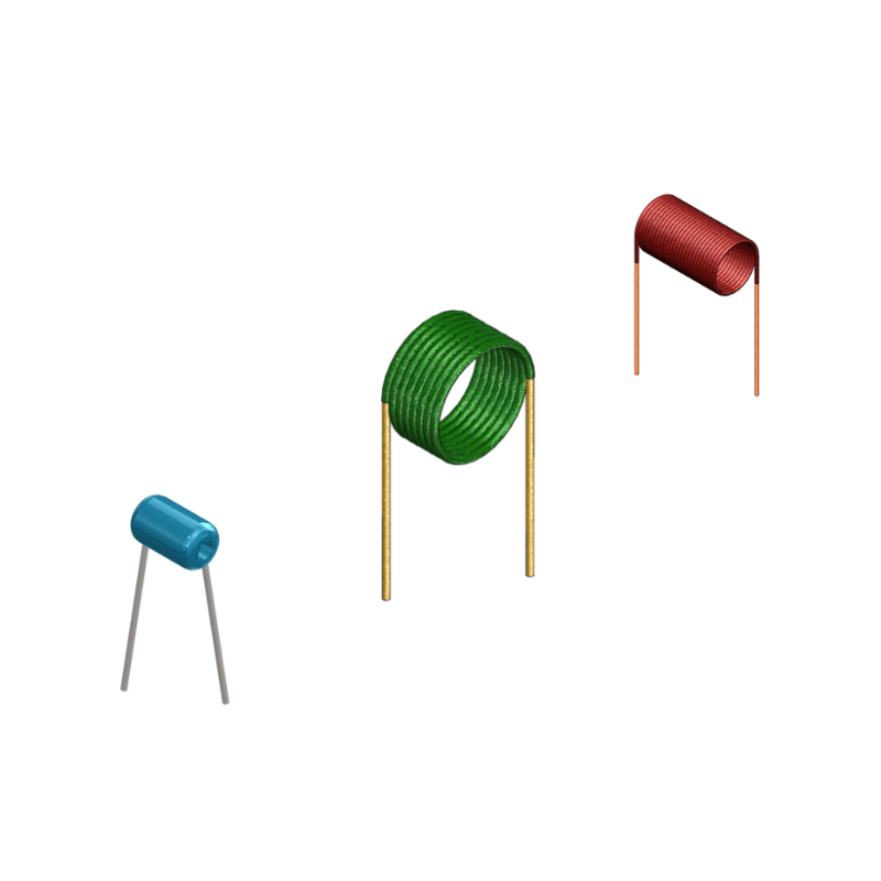 Bobinas de aire para RF y Mw